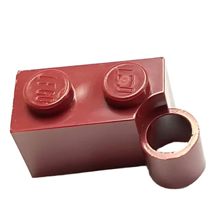 Hinge Brick 1 x 4 Swivel Base, Part# 3831 Part LEGO® Dark Red