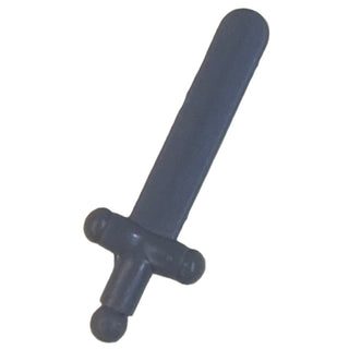 Minifigure, Weapon Sword Shortsword, 3847 Part LEGO® Dark Gray Very Good