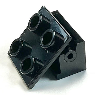 Hinge Brick 1 x 2 with Black 2 x 2 Top Plate (3937 / 6134), Part# atlhinge01 Part LEGO® Black