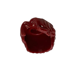 LEGO® Minifigure Hair Short Wavy, Parted on the Right, Part# 3277 Part LEGO® Dark Red