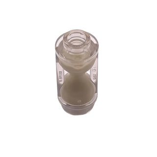 Minifigure, Utensil Hourglass with Molded Tan Sand Pattern, Part# 23945pb02 Part LEGO® Trans-Clear