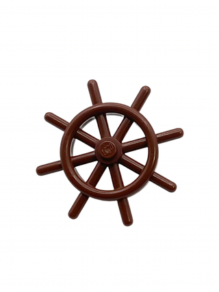 Boat, Ship's Wheel, Part# 4790 Part LEGO® Reddish Brown