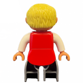 Duplo Figure Lego Ville, Male Castle, with Lion on Shield, 47394pb196 Minifigure LEGO®