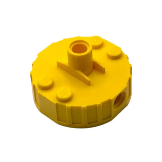 Magnet Brick, Round 4 x 4 x 2 with 3 Pin Holes, Part# 65209c01 Part LEGO®