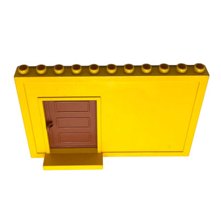 Duplo Wall 1 x 11 x 6 with Sliding Pocket Door, Part# 4901c01 Part LEGO® Yellow Very Good