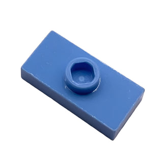 Plate, Modified 1x2 with 1 Stud without Groove (Jumper), Part# 3794a Part LEGO® Medium Blue