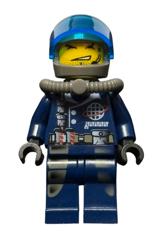 Dash - Mission Deep Sea, Trans-Dark Blue Visor, alp034 - LEGO® Alpha Team Minifigure