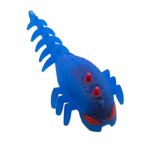 Hero Factory Factory Brain with Molded Hard Plastic Red Eyes and Spikes Pattern (Flexible Rubber), Part# 11164pb01 Part LEGO® Trans-Dark Blue