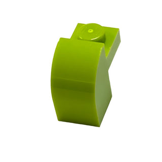 Slope Curved 2x1x1 1/3 with Recessed Stud, Part# 6091 Part LEGO® Lime  