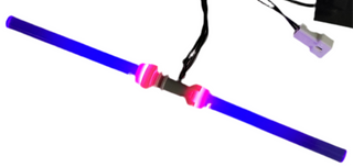 Light-Up Double-Bladed Lightsaber, DIY System, Reconnectable, LDS-LA Custom Parts United Brick Co® Purple