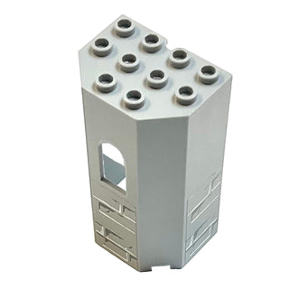 Panel 3 x 4 x 6 with Window with Light Bluish Gray Bricks Pattern Model Left Side (Stickers), Part# 30246pb04L Part LEGO®