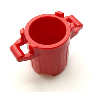 Trash Can Container with 4 Cover Holders, Part# 92926  LEGO® Red  