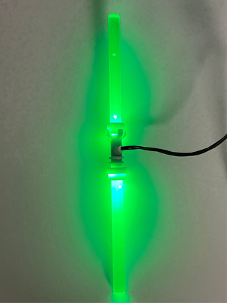 Light-Up Double-Bladed Lightsaber, DIY System, LDS-DC Custom Parts United Brick Co® Green