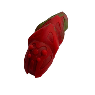 Bionicle Rahkshi Kraata Stage 4 with Marbled Pattern, Part# kraata4 Part LEGO® Red Head (Metallic Green Tail)