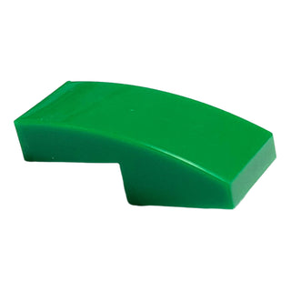 Slope, Curved 2 x 1 x 2/3, Part# 11477 Part LEGO® Green 1 Part