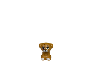 Puppy, Standing, Small with White Muzzle and Paws, and Reddish Brown Spots Pattern, 69901pb08 Minifigure LEGO®