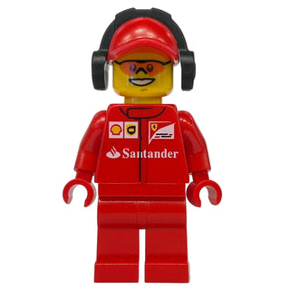 Scuderia Ferrari Team Crew Member - Orange Safety Glasses, sc014 - LEGO® Speed Champions (Copy) Minifigure LEGO®