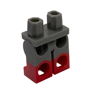 Minifigure Legs with Molded Red Lower Legs / Boots Pattern, Part# 970c00pb0420 Part LEGO®