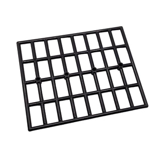 Bar 11 x 13 Grille with 4 Hollow Studs on Both Sides, Part# 99061 Part LEGO® Black