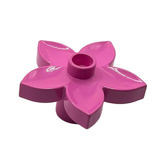 Plant, Duplo Flower with Stud, Part# 6510 Part LEGO® Dark Pink