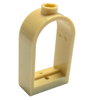 Window 1 x 2 x 2 2/3 with Rounded Top, Part# 30044 Part LEGO® Tan