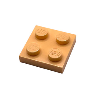 Plate 2x2, RARE Non-Production Colors, Part# 3022 Part LEGO® Warm Yellowish Orange