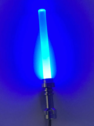 LED Light-Up Lightsaber, USB & DIY System, LSU Custom Parts United Brick Co® Trans-Blue