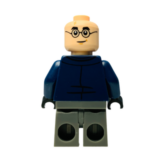 Harry Potter - Dark Blue Jacket with Dark Red Shirt, Dark Bluish Gray Medium Legs, Dark Red Hood, hp458 Minifigure LEGO®