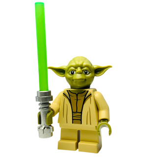 Yoda - Olive Green, sw1288 Minifigure LEGO® Like New With Lightsaber
