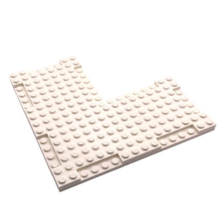 Brick, Modified Corner 16 x 16 x 2/3 with 7 x 7 Inside Corner and 1 x 4 Side Indentations, Part# 2612