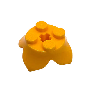 Plant Leaves 2x2 with Four Petals and Axle Hole, Part# 15469 Part LEGO® Bright Light Orange