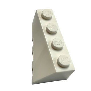 Wedge 4 x 2 Sloped Left, Part# 43721 Part LEGO® White