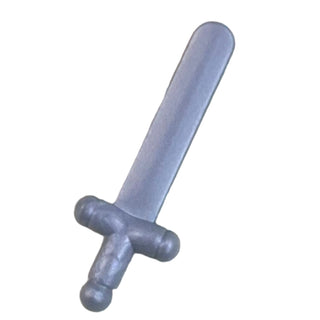 Minifigure, Weapon Sword Shortsword, 3847 Part LEGO® Pearl Light Gray Very Good