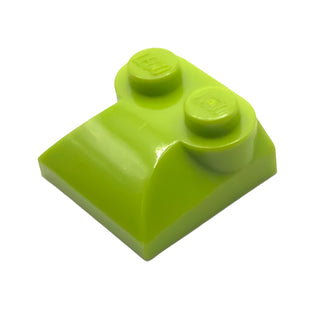 Slope, Curved 2 x 2 x 2/3 with 2 Studs and Curved Sides, Part# 47457 Part LEGO® Lime