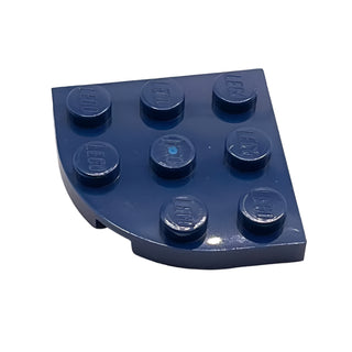 Plate, Round Corner 3x3, Part# 30357 Part LEGO® Dark Blue