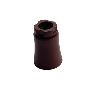 Plant, Palm Tree Trunk - Short Connector, Axle Hole with 4 Inside Prongs, Part# 2536c Part LEGO® Brown