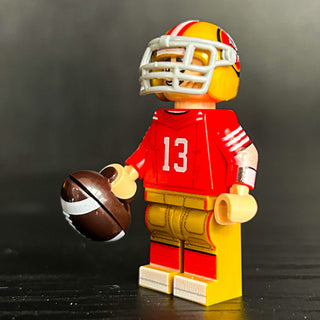 #13 QB Prudy San Francisco Football Player Minifig - B3 Customs Custom Minifigure B3 Customs