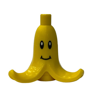 Banana, Peeled with Black and White Eyes and Grin, 5740pb01 Part LEGO®