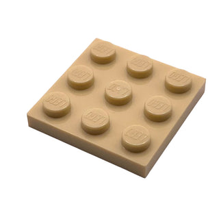 Plate 3x3, Part# 11212 Part LEGO® Tan