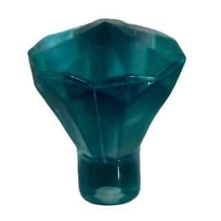 Rock 1x1 Jewel 24 Facet - Part # 30153 Part LEGO® Trans-Light Blue