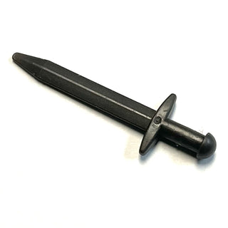 Minifigure, Weapon Sword, Greatsword Pointed with Thin Crossguard, Part# 98370 Part LEGO® Pearl Dark Gray