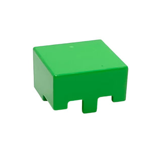 Minecraft, Helmet Rectangular, Part# 19730 Part LEGO® Bright Green