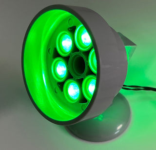 LED Light-Up Ground Spotlight, DIY System, Reconnectable ACC02-LA Custom Parts United Brick Co® Green