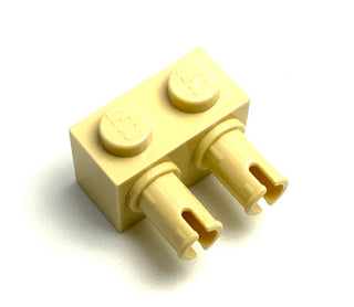 Brick, Modified 1x2 with Pins, Part# 30526 Part LEGO® Tan  