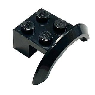 Vehicle, Mudguard 4 x 2 1/2 x 1 with Arch Round, Part# 98282 Part LEGO® Black