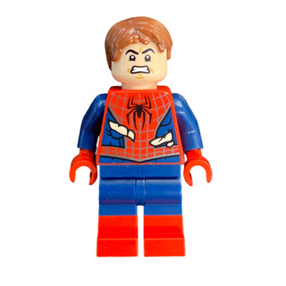 Spider-Man - Dark Blue Arms and Legs, Red Boots, Silver Webbing, Costume Tears, sh1057 Minifigure LEGO®