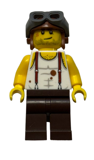 Mac McCloud - Aviator Cap, pha006 - LEGO® Pharaoh's Quest Minifigure