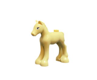 Horse, Friends, Foal with Bright Light Blue and White Eyes and 2 Black Eyelashes Pattern, 1124pb06 Minifigure LEGO®