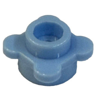 Plant Flower Edge 1x1 w/ Tabs, Part# 28573 Part LEGO® Bright Light Blue