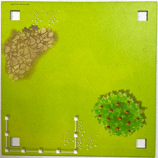 Paper Playmat Friends Heartlake City, Double-Sided, Road Curve / Field with Fence, Part# 6199522